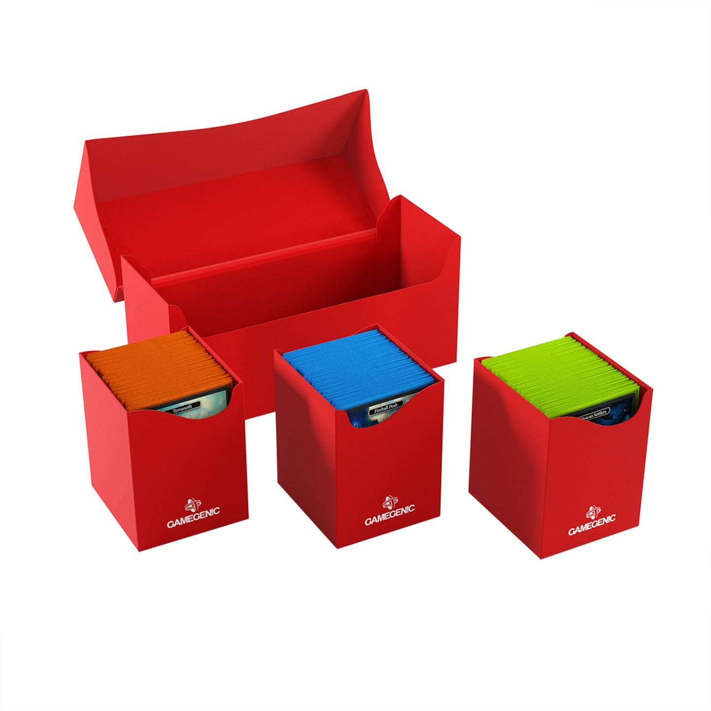 Triple Deck Holder 300+ XL - Red Color - Hộp Đựng Bài TCG 3 Ngăn Cao Cấp Gamegenic