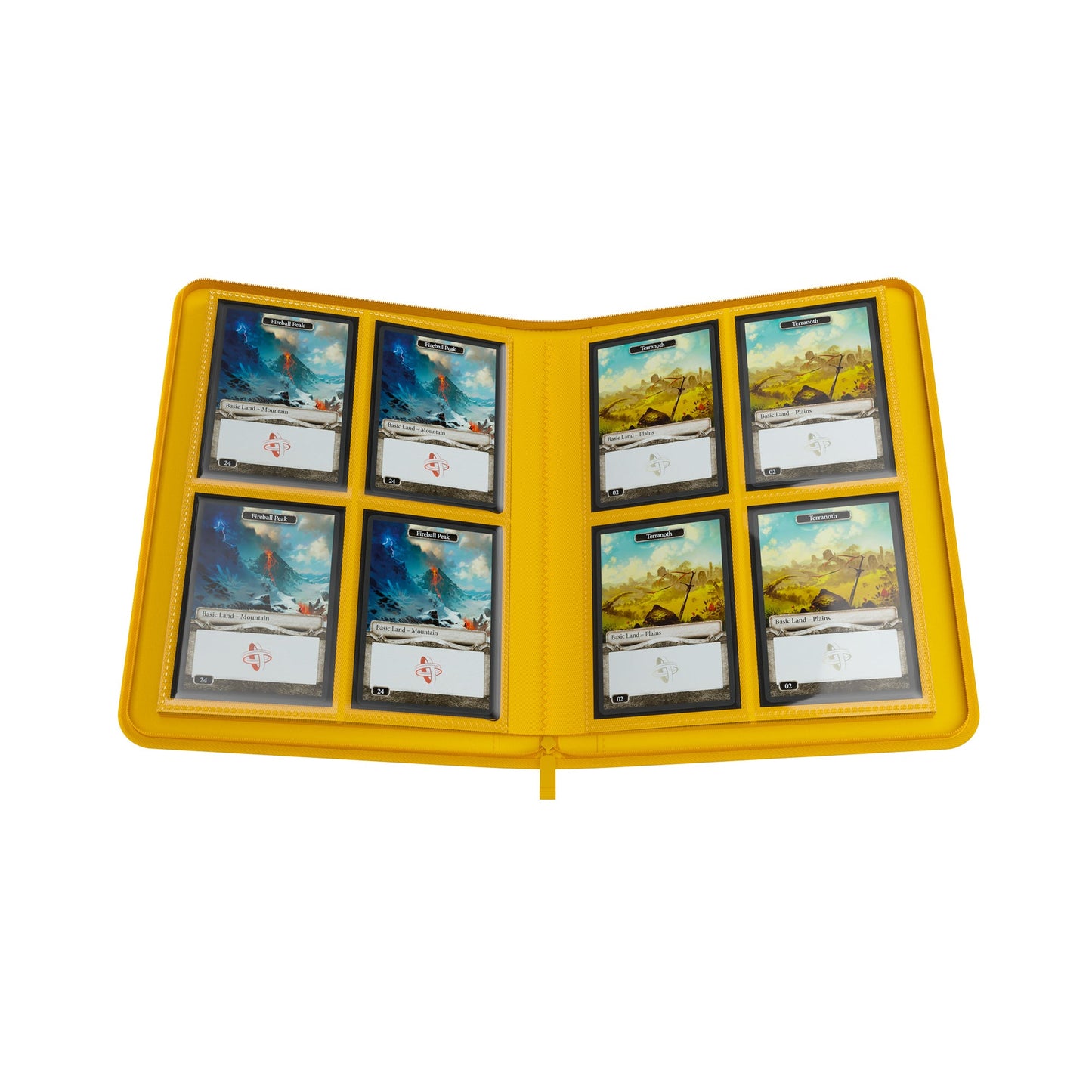 Zip-Up Album 8-Pocket Yellow - Album Đựng Thẻ Bài 8 Ngăn Gamegenic