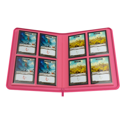 Zip-Up Album 8-Pocket Pink - Album Đựng Thẻ Bài 8 Ngăn Gamegenic