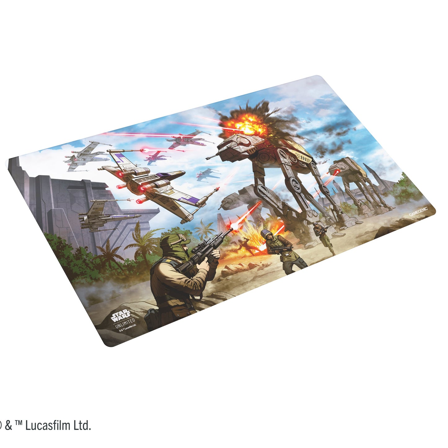 Star Wars: Unlimited Game Mat Battle of Scarif - Thảm Chơi Game Cao Cấp - Gamegenic