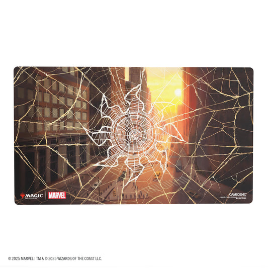 Magic: The Gathering | Marvel's Spider-Man Shiny Playmat - Spider-Man Plains | Thảm Chơi Bài Cao Cấp | Gamegenic - Hình ảnh sản phẩm