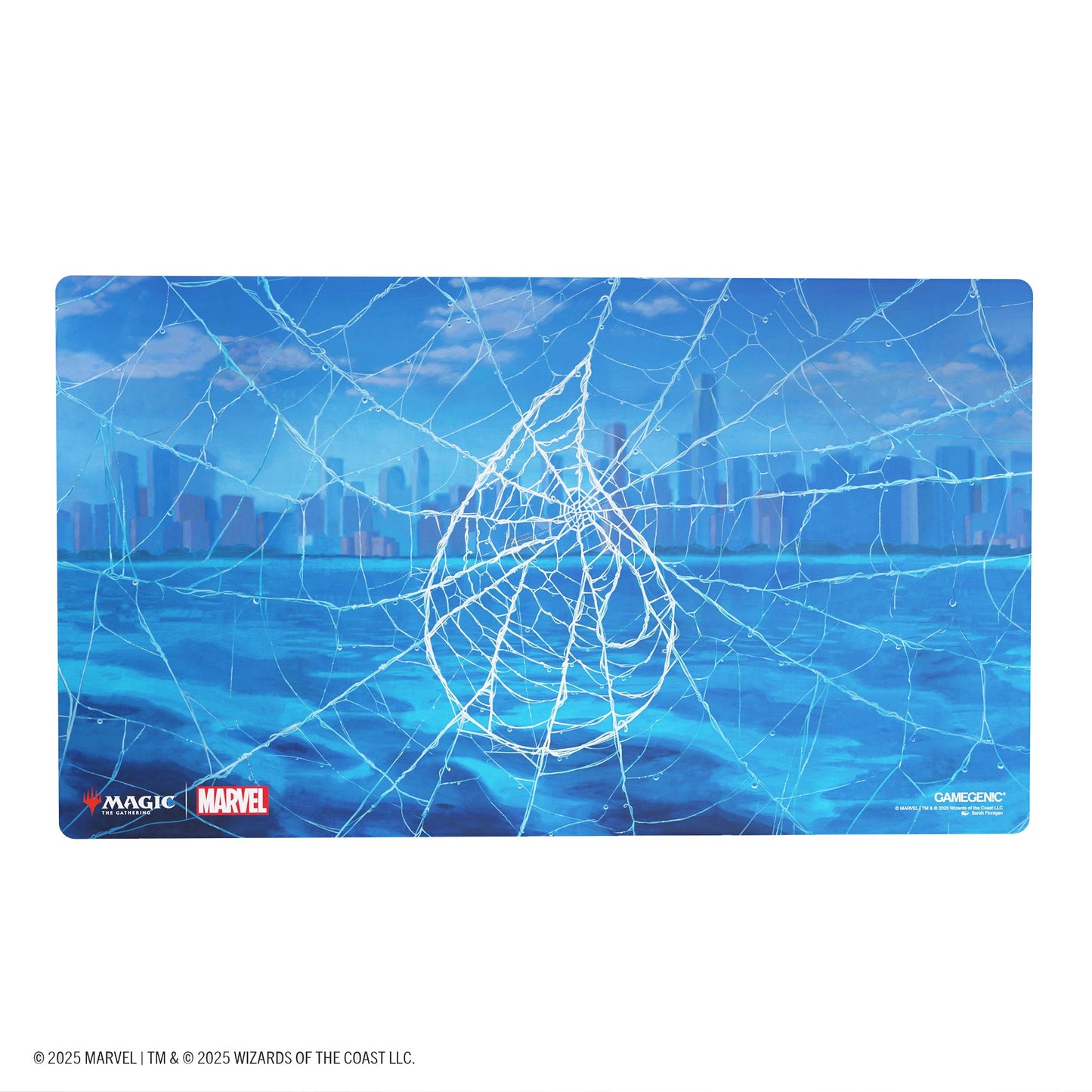 Magic: The Gathering | Marvel's Spider-Man Shiny Playmat - Spider-Man Island - Thảm chơi bài TCG cao cấp Gamegenic - Hình ảnh sản phẩm