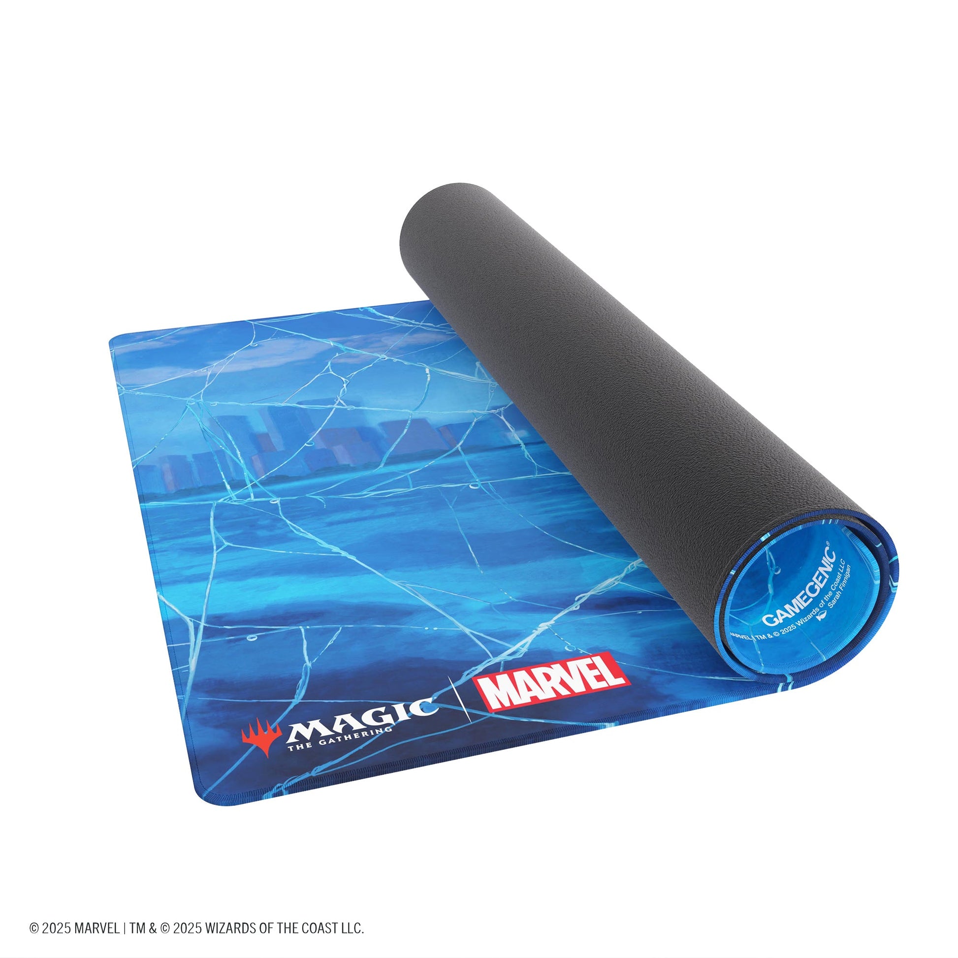 Magic: The Gathering | Marvel's Spider-Man Shiny Playmat - Spider-Man Island - Thảm chơi bài TCG cao cấp Gamegenic - Góc nhìn khác 3