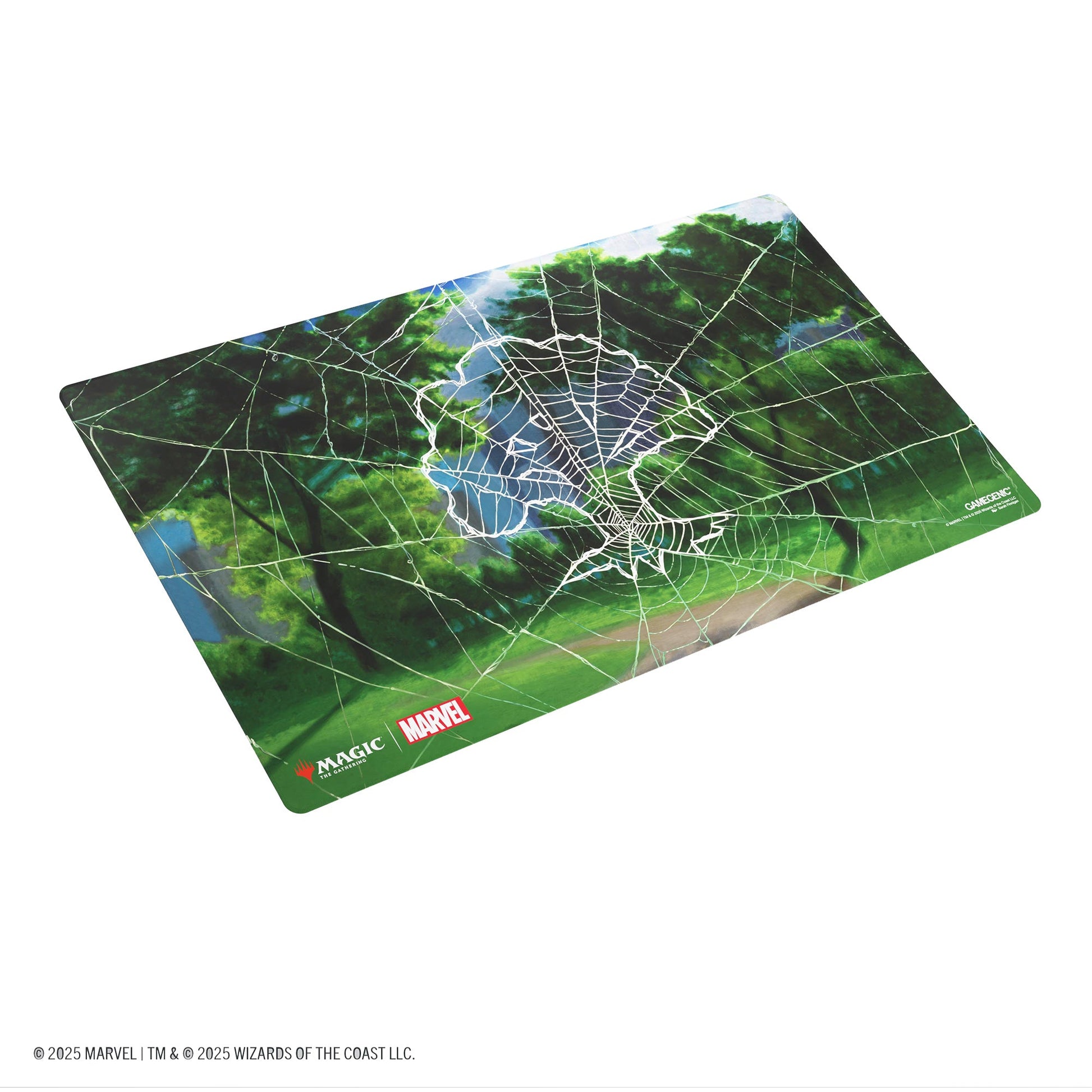 Magic: The Gathering | Marvel's Spider-Man Shiny Playmat - Spider-Man Forest - Thảm Chơi TCG Cao Cấp Gamegenic - Hình ảnh chi tiết 2