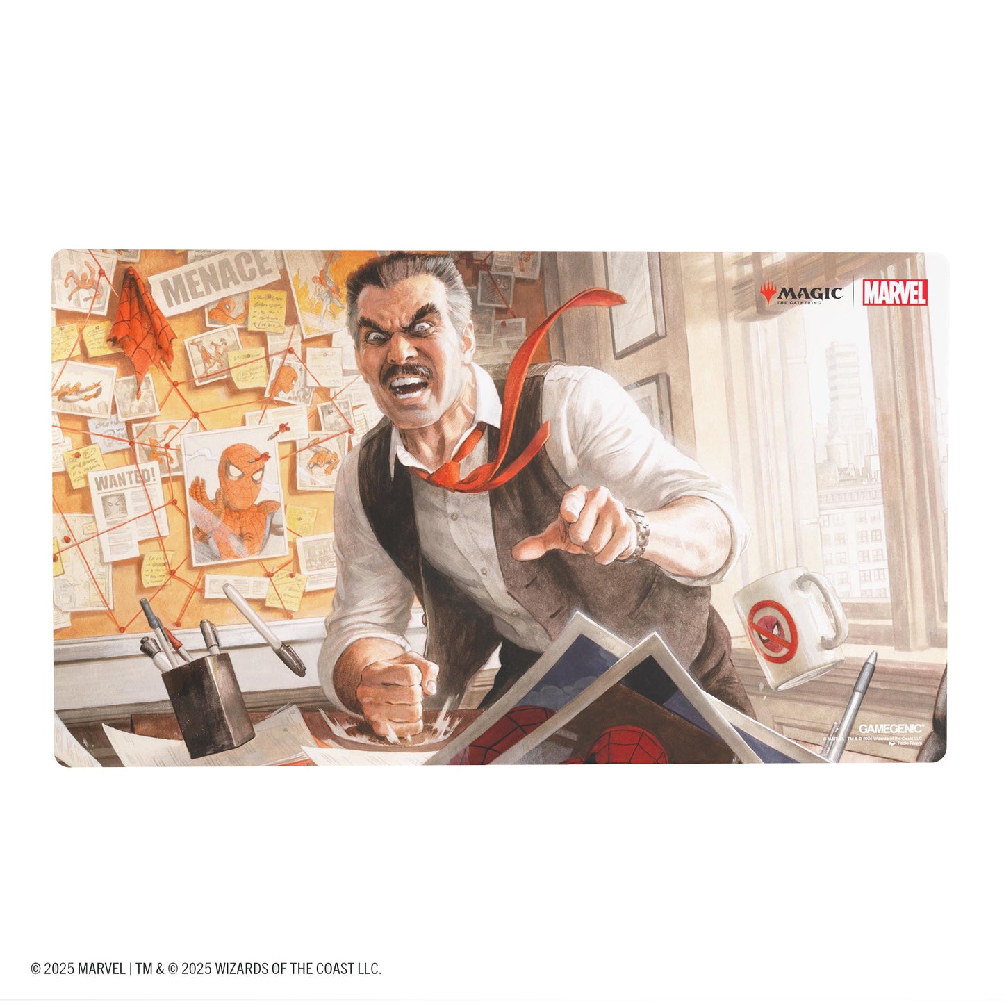 Magic: The Gathering | Marvel's Spider-Man Prime Playmat - J. Jonah Jameson Thảm Chơi Bài TCG Cao Cấp Gamegenic - Hình ảnh sản phẩm