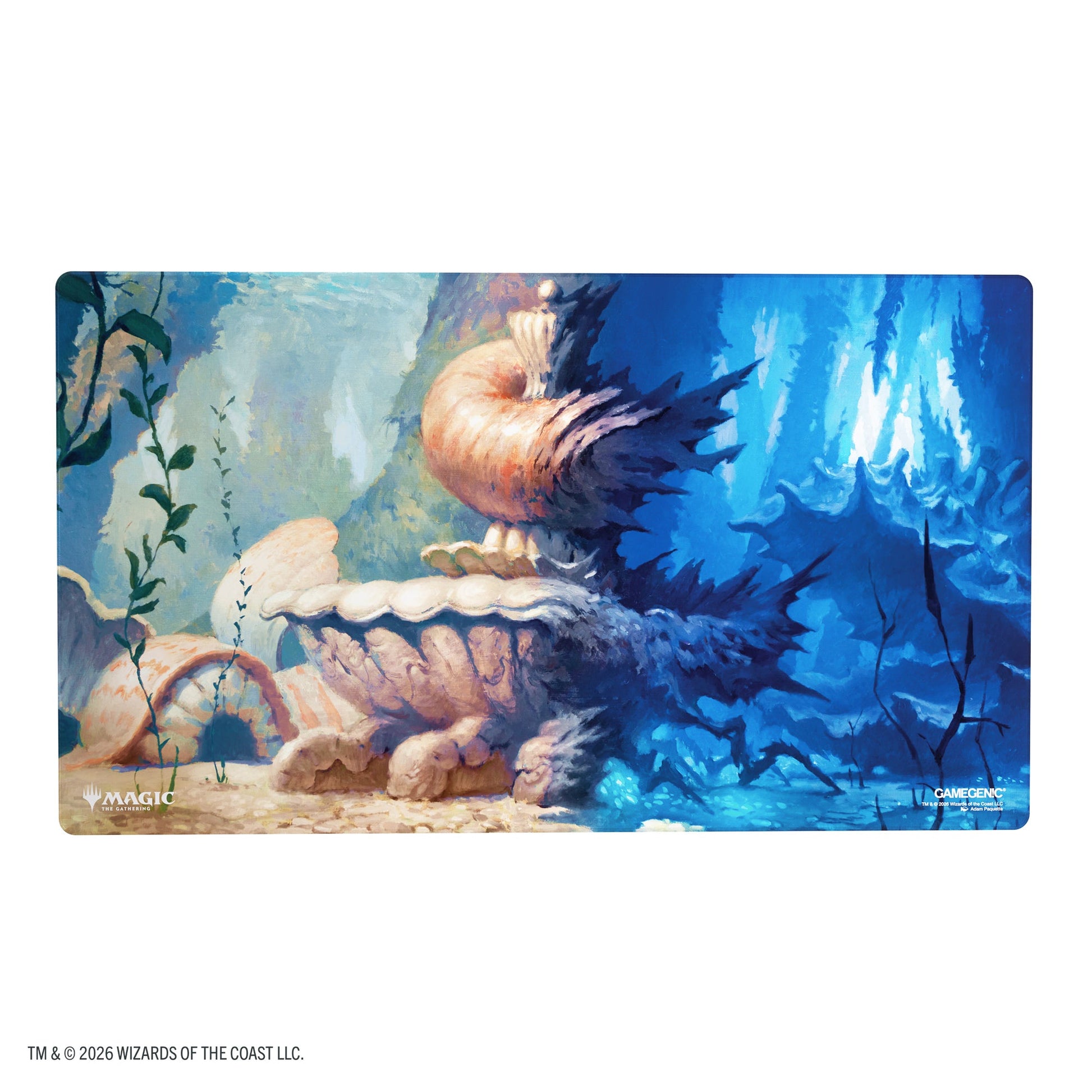 Magic: The Gathering | Lorwyn Eclipsed Shiny Playmat - Hallowed Fountain