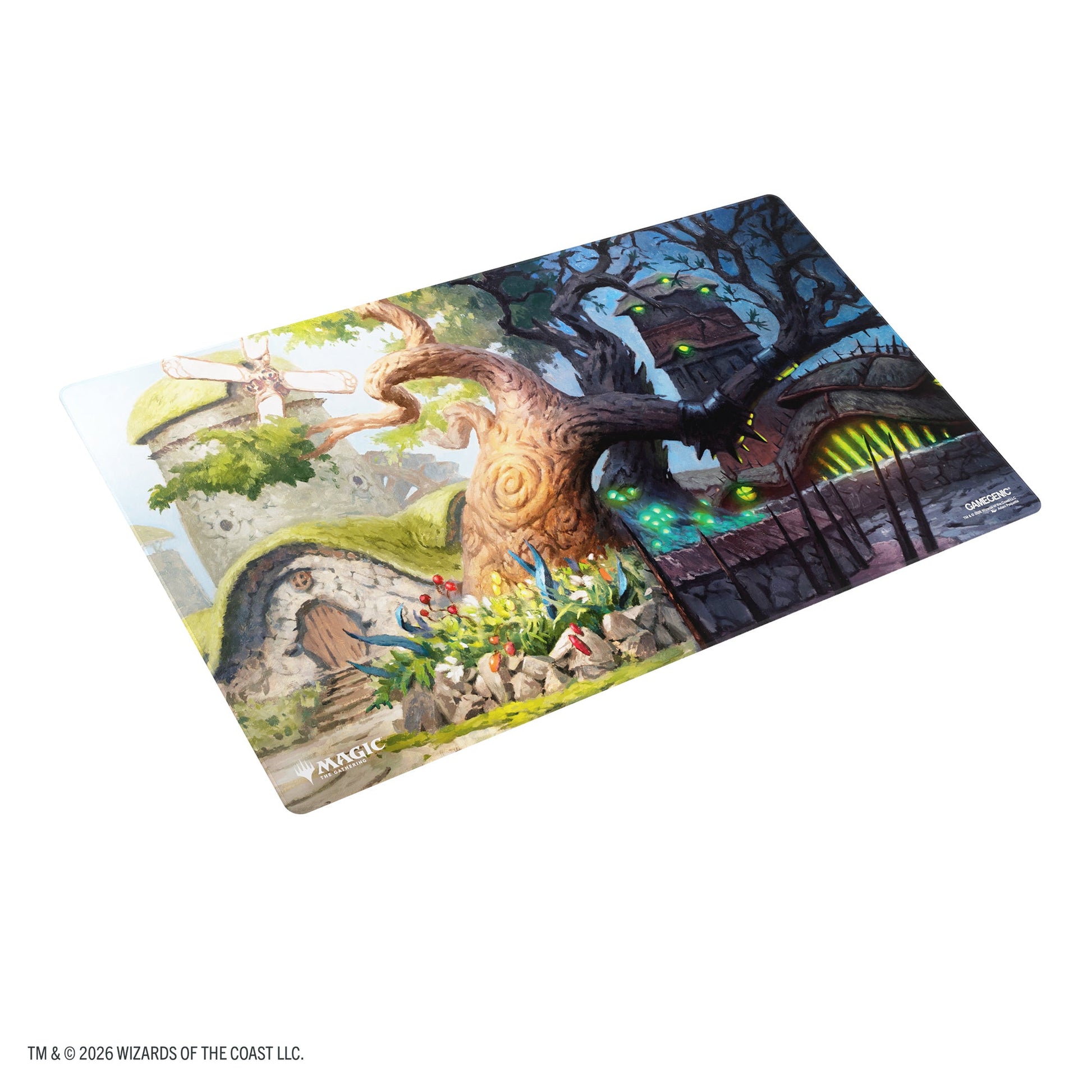 Magic: The Gathering | Lorwyn Eclipsed Shiny Playmat - Temple Garden