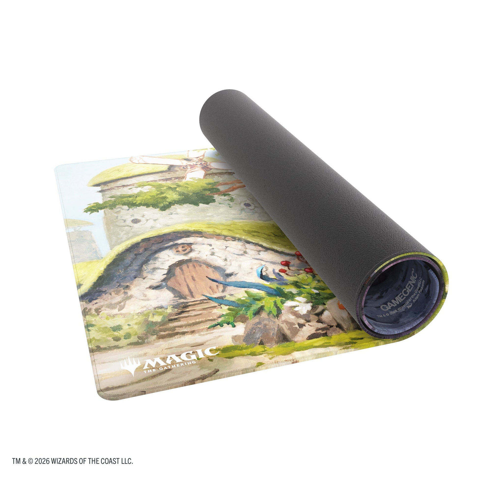 Magic: The Gathering | Lorwyn Eclipsed Shiny Playmat - Temple Garden