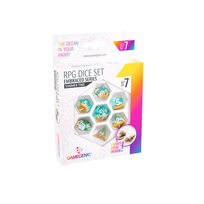 Embraced Series - Summer Time - RPG Dice Set (7pcs) - Bộ xúc xắc RPG cao cấp - Gamegenic