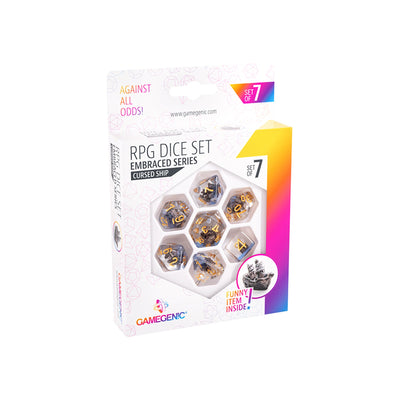 Embraced Series - Cursed Ship - RPG Dice Set (7pcs) - Bộ xúc xắc nhập vai cao cấp - Gamegenic - Hình ảnh sản phẩm