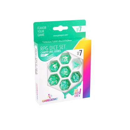 Candy-like Series - Mint - RPG Dice Set (7pcs) - Bộ xúc xắc RPG - Gamegenic