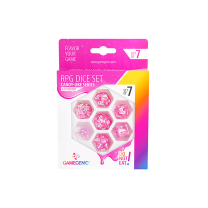 Candy-like Series - Raspberry - RPG Dice Set (7pcs) - Bộ xúc xắc RPG cao cấp - Gamegenic