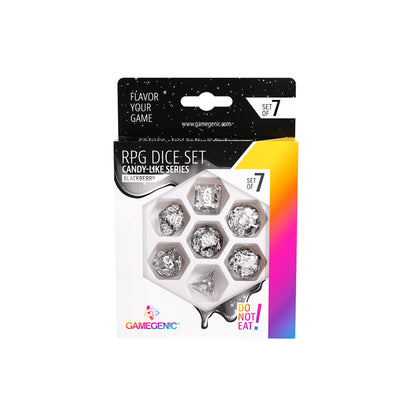 Candy-like Series - Blackberry - RPG Dice Set (7pcs) - Bộ xúc xắc RPG 7 viên cao cấp - Gamegenic