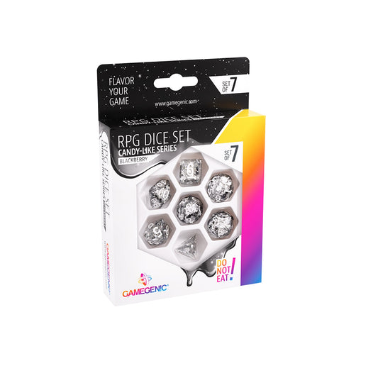 Candy-like Series - Blackberry - RPG Dice Set (7pcs) - Bộ xúc xắc RPG 7 viên cao cấp - Gamegenic