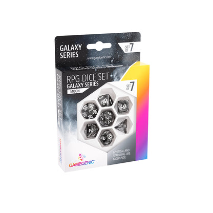 Galaxy Series - Moon - RPG Dice Set (7pcs) - Bộ xúc xắc RPG cao cấp - Gamegenic