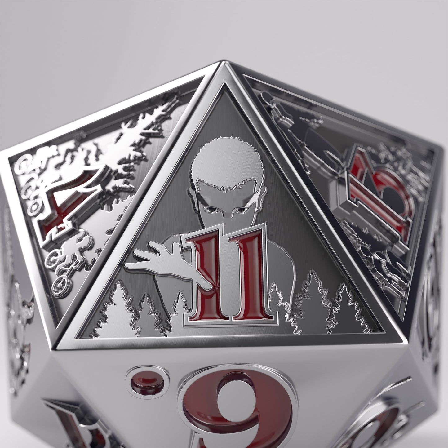 Stranger Things - Hellfire Club Premium Metal D20 Die - Xúc xắc kim loại cao cấp - Gamegenic - Hình ảnh bổ sung 5