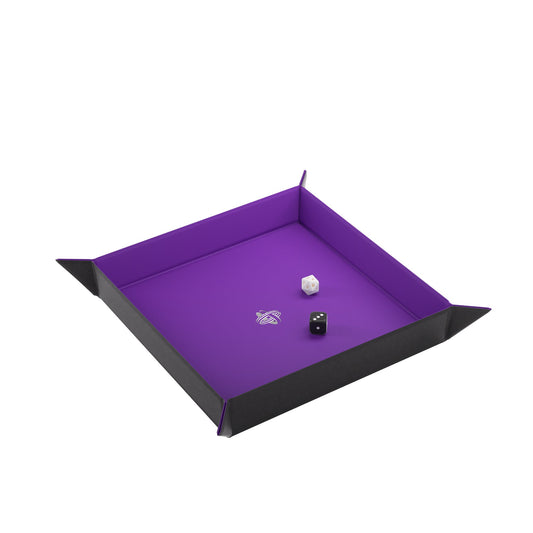 Magnetic Dice Tray Square Black/Purple - Khay Đổ Xúc Xắc Từ Tính - Gamegenic