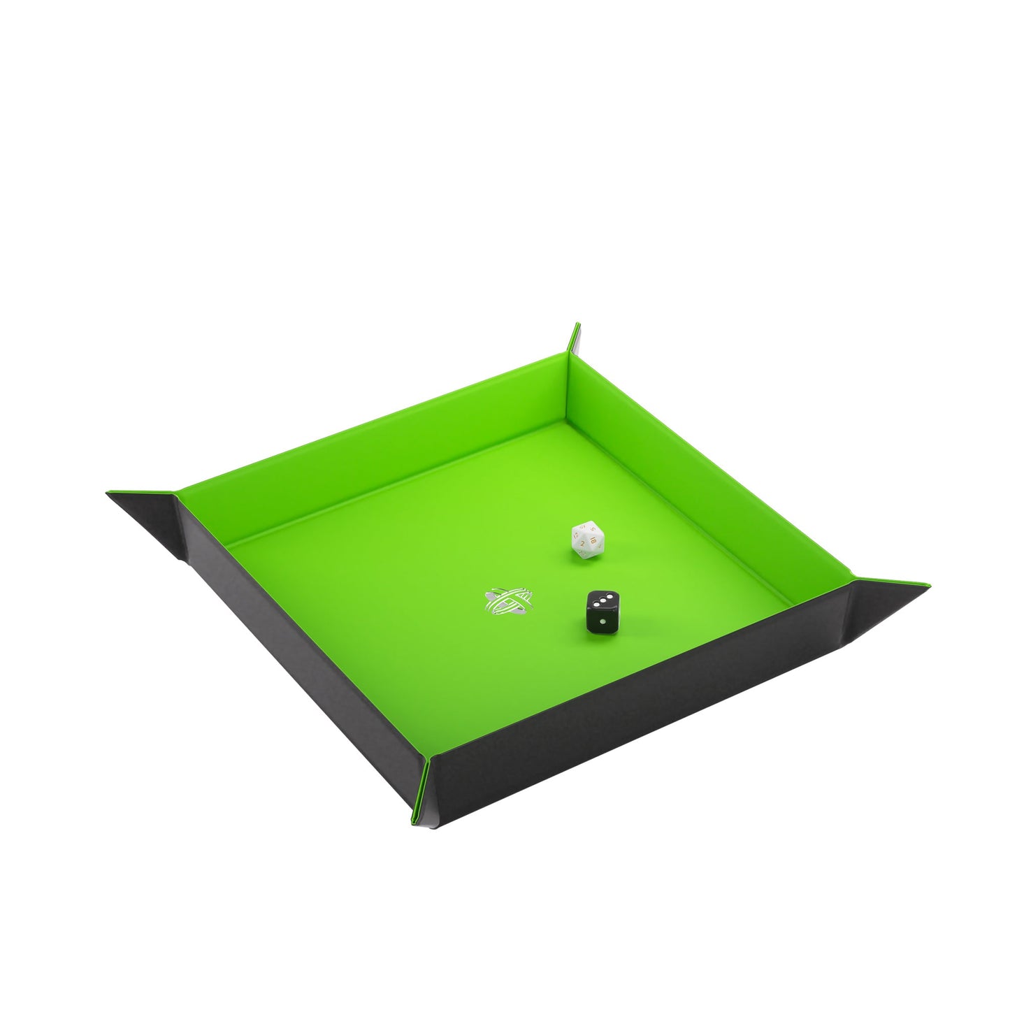 Magnetic Dice Tray Square Black/Green - Khay Đổ Xúc Xắc Nam Châm Vuông Gamegenic