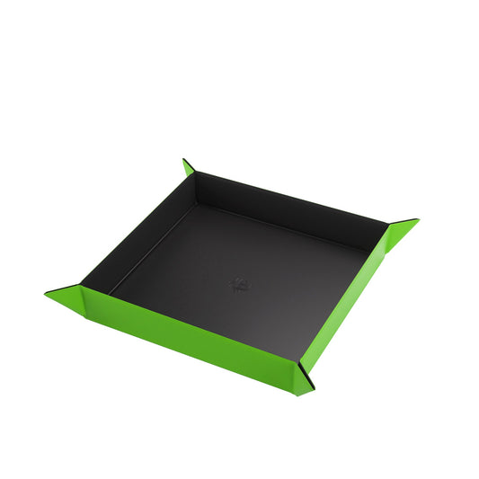 Magnetic Dice Tray Square Black/Green - Khay Đổ Xúc Xắc Nam Châm Vuông Gamegenic