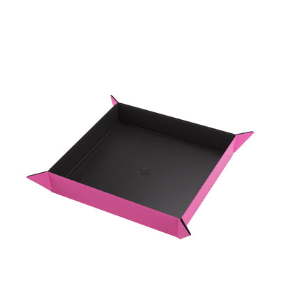 Magnetic Dice Tray Square Black/Pink - Khay Gieo Xúc Xắc Nam Châm - Gamegenic