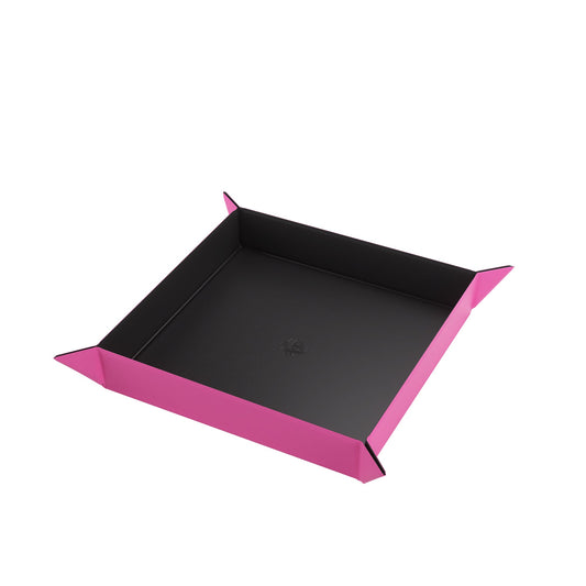 Magnetic Dice Tray Square Black/Pink - Khay Gieo Xúc Xắc Nam Châm - Gamegenic