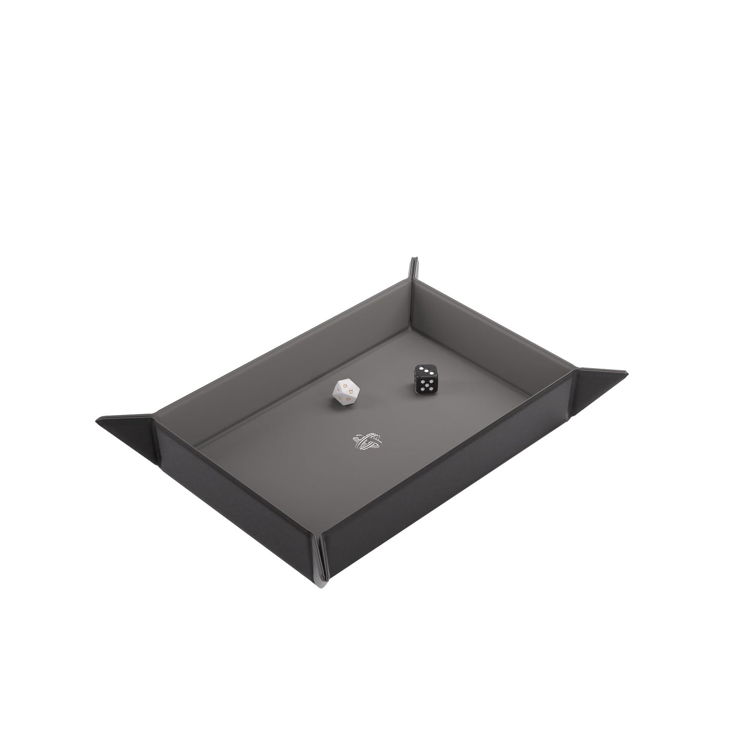Magnetic Dice Tray Rectangular Black/Gray - Khay Gieo Xúc Xắc Nam Châm Gamegenic