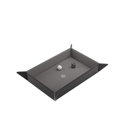 Magnetic Dice Tray Rectangular Black/Gray - Khay Gieo Xúc Xắc Nam Châm Gamegenic