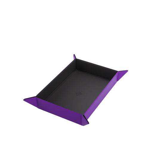 Magnetic Dice Tray Rectangular Black/Purple - Khay Gieo Xúc Xắc Nam Châm Gamegenic