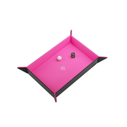Magnetic Dice Tray Rectangular Black/Pink - Khay Đổ Xúc Xắc Nam Châm Hình Chữ Nhật - Gamegenic