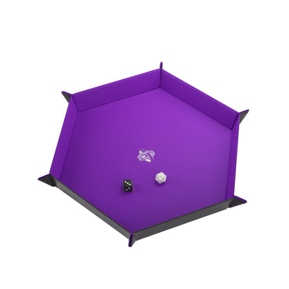 Magnetic Dice Tray Hexagonal Black/Purple - Khay Đổ Xúc Xắc Nam Châm Lục Giác - Gamegenic