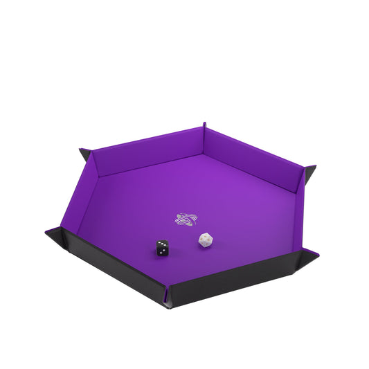 Magnetic Dice Tray Hexagonal Black/Purple - Khay Đổ Xúc Xắc Nam Châm Lục Giác - Gamegenic