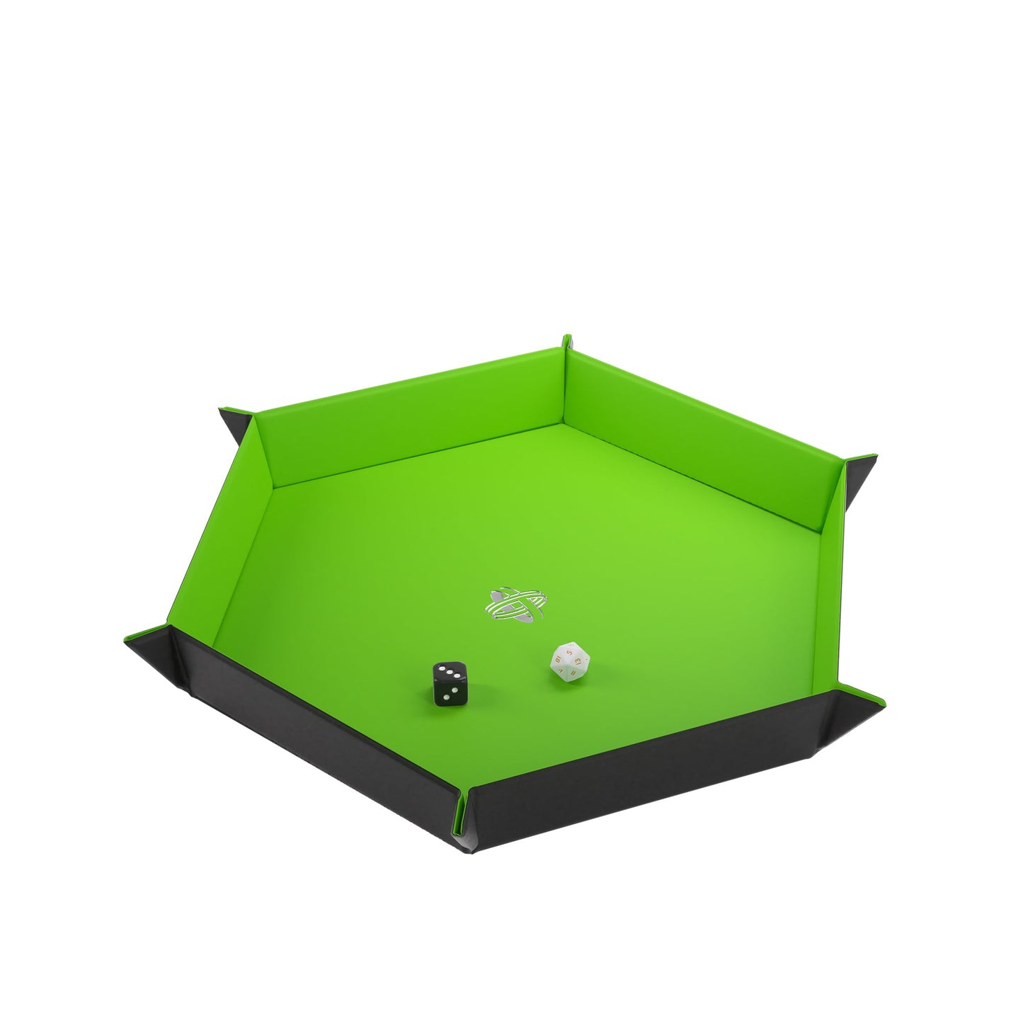 Magnetic Dice Tray Hexagonal Black/Green - Khay Đổ Xúc Xắc Nam Châm Lục Giác - Gamegenic