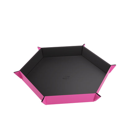 Magnetic Dice Tray Hexagonal Black/Pink - Khay Đổ Xúc Xắc Từ Tính Lục Giác - Gamegenic