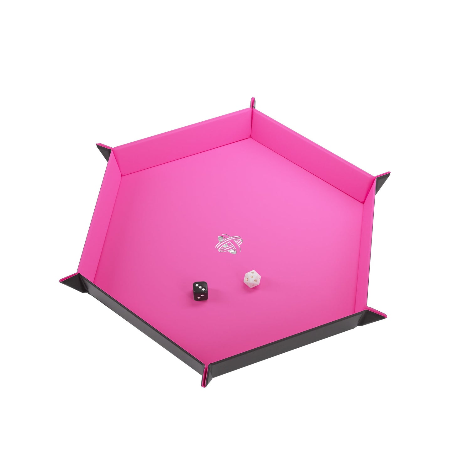 Magnetic Dice Tray Hexagonal Black/Pink - Khay Đổ Xúc Xắc Từ Tính Lục Giác - Gamegenic