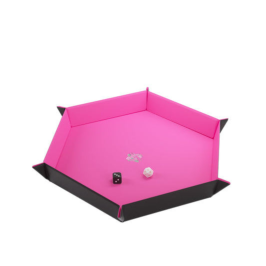 Magnetic Dice Tray Hexagonal Black/Pink - Khay Đổ Xúc Xắc Từ Tính Lục Giác - Gamegenic