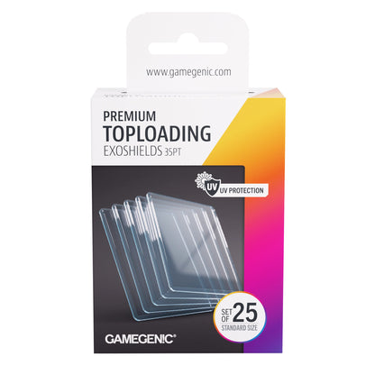 Premium Toploading Exoshields 35pt - Clear - Hộp Bảo Vệ Thẻ Bài Toploader - Gamegenic