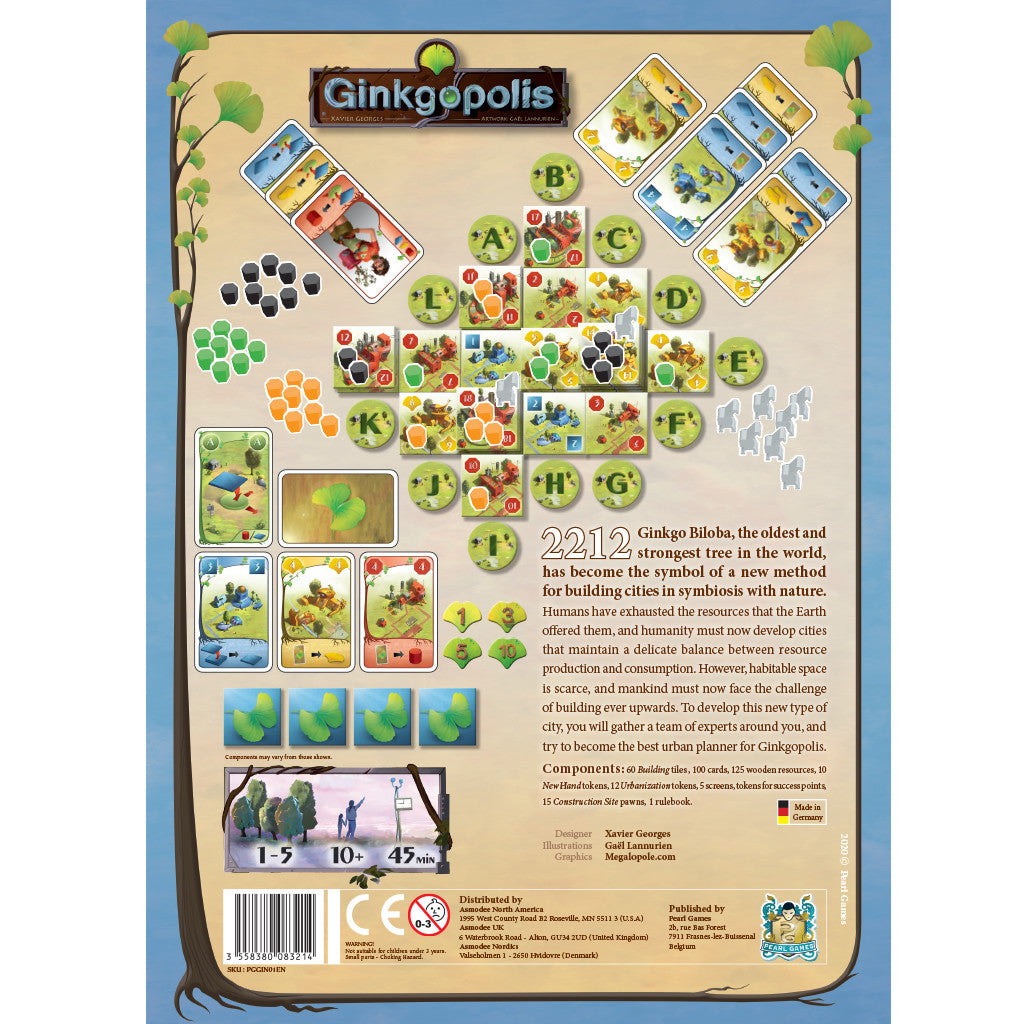 Ginkgopolis Board Game - Trò chơi chiến thuật xây dựng thành phố - Pearl Games
