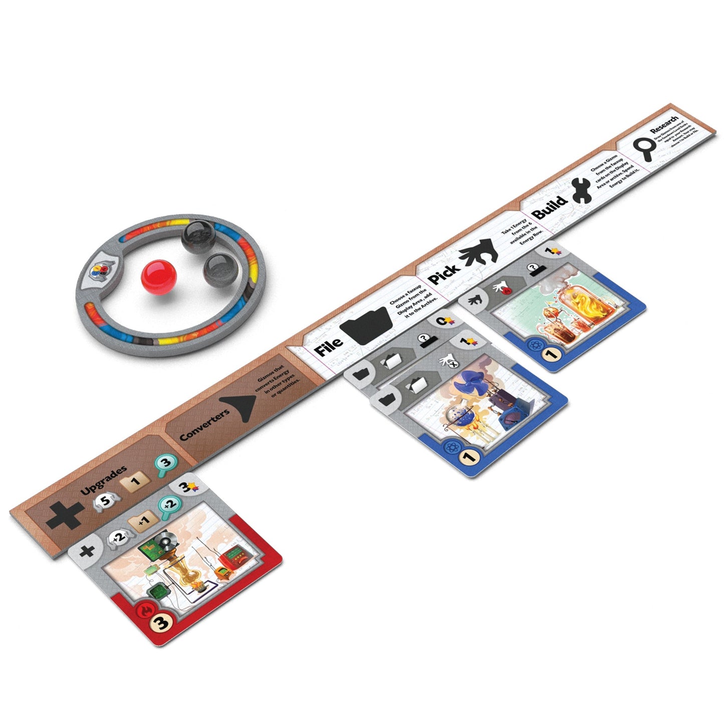 Gizmos 2nd Edition Board Game - Trò chơi chiến thuật xây dựng động cơ - CMON