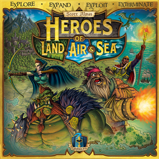 Heroes of Land, Air and Sea Board Game - Trò Chơi Chiến Thuật 4X - Tabletop Tycoon