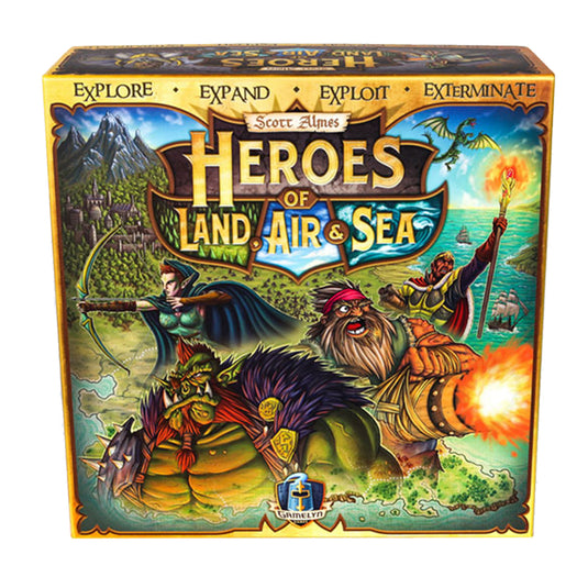 Heroes of Land, Air and Sea Board Game - Trò Chơi Chiến Thuật 4X - Tabletop Tycoon