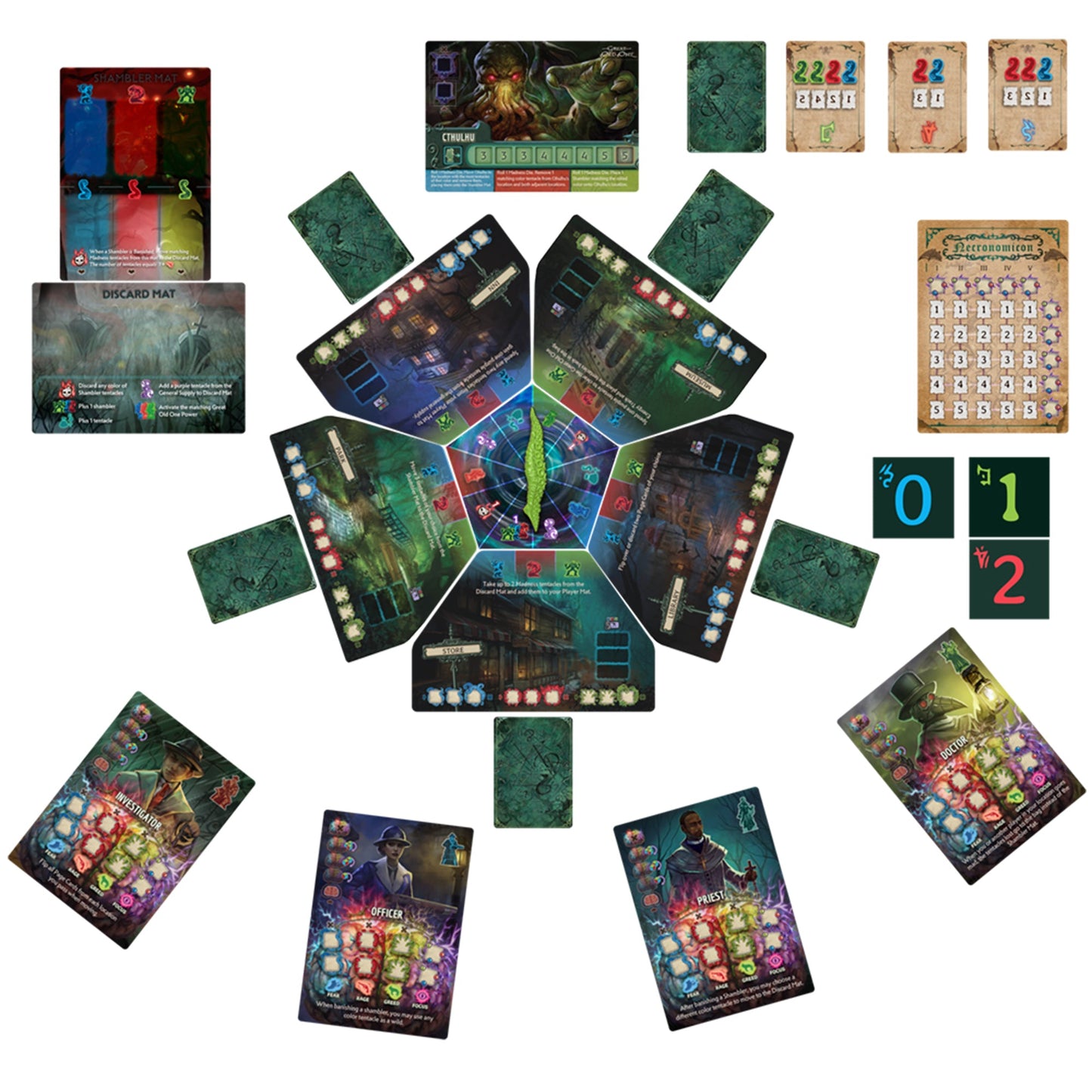 Tiny Epic Cthulhu Deluxe Board Game - Board Game Chiến Thuật Hợp Tác Kinh Dị - Tabletop Tycoon - Góc nhìn khác 3