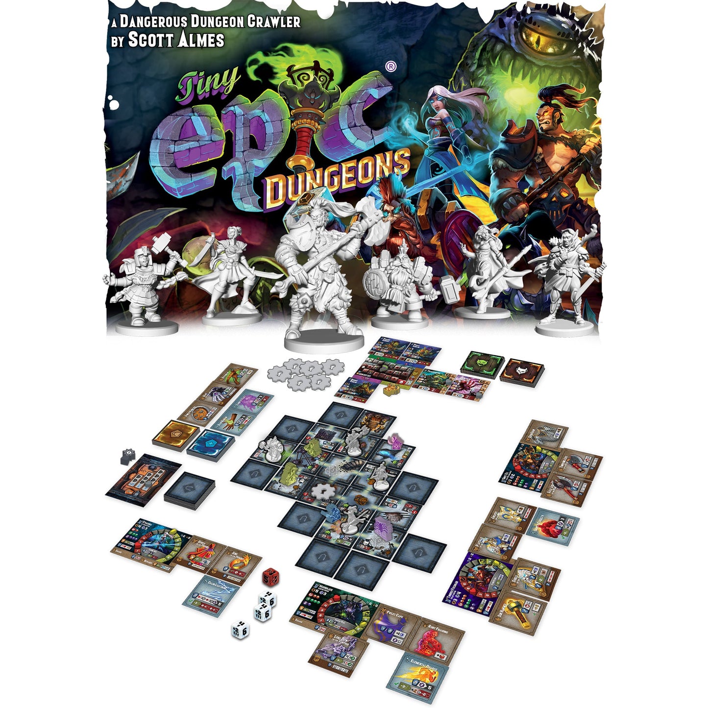 Tiny Epic Dungeons Retail Base Game - Board Game Chiến Thuật Nhập Vai Hầm Ngục - Tabletop Tycoon - Góc nhìn khác 3