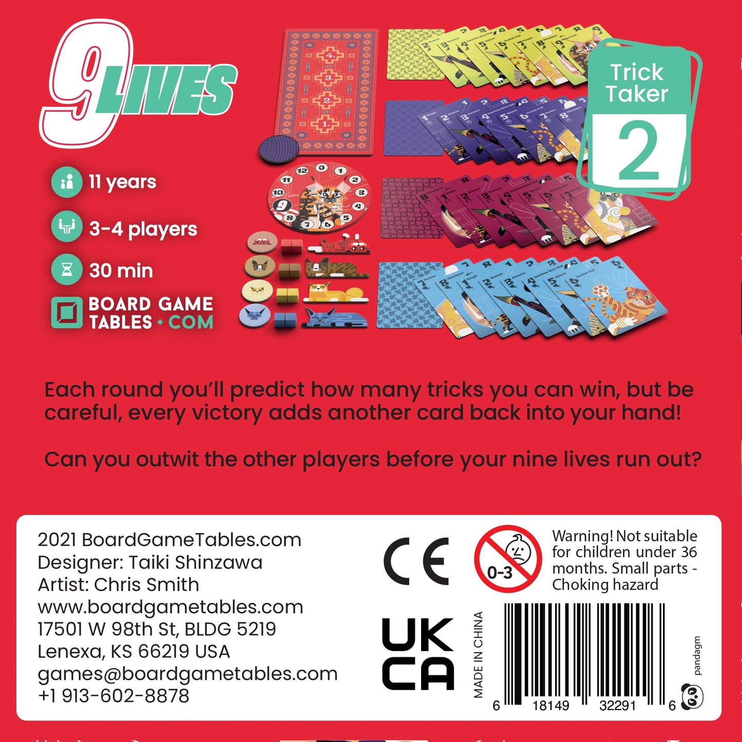 9 Lives Board Game - Trò chơi thẻ bài Trick-taking - Allplay