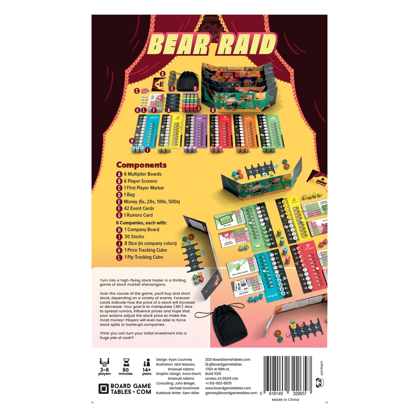 Bear Raid Board Game - Trò chơi chiến thuật chứng khoán - Allplay