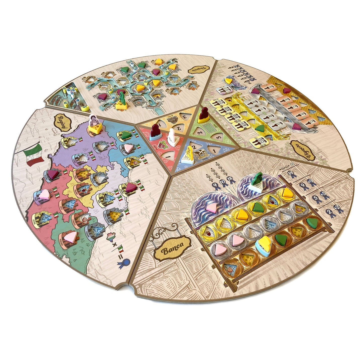 Formaggio Board Game - Trò chơi chiến thuật làm phô mai Ý - Road to Infamy