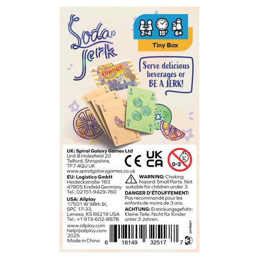 Soda Jerk Card Game - Board Game Thẻ Bài Gia Đình - Allplay