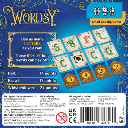 Wordsy Board Game - Trò Chơi Xếp Chữ Tốc Độ Cao - Allplay