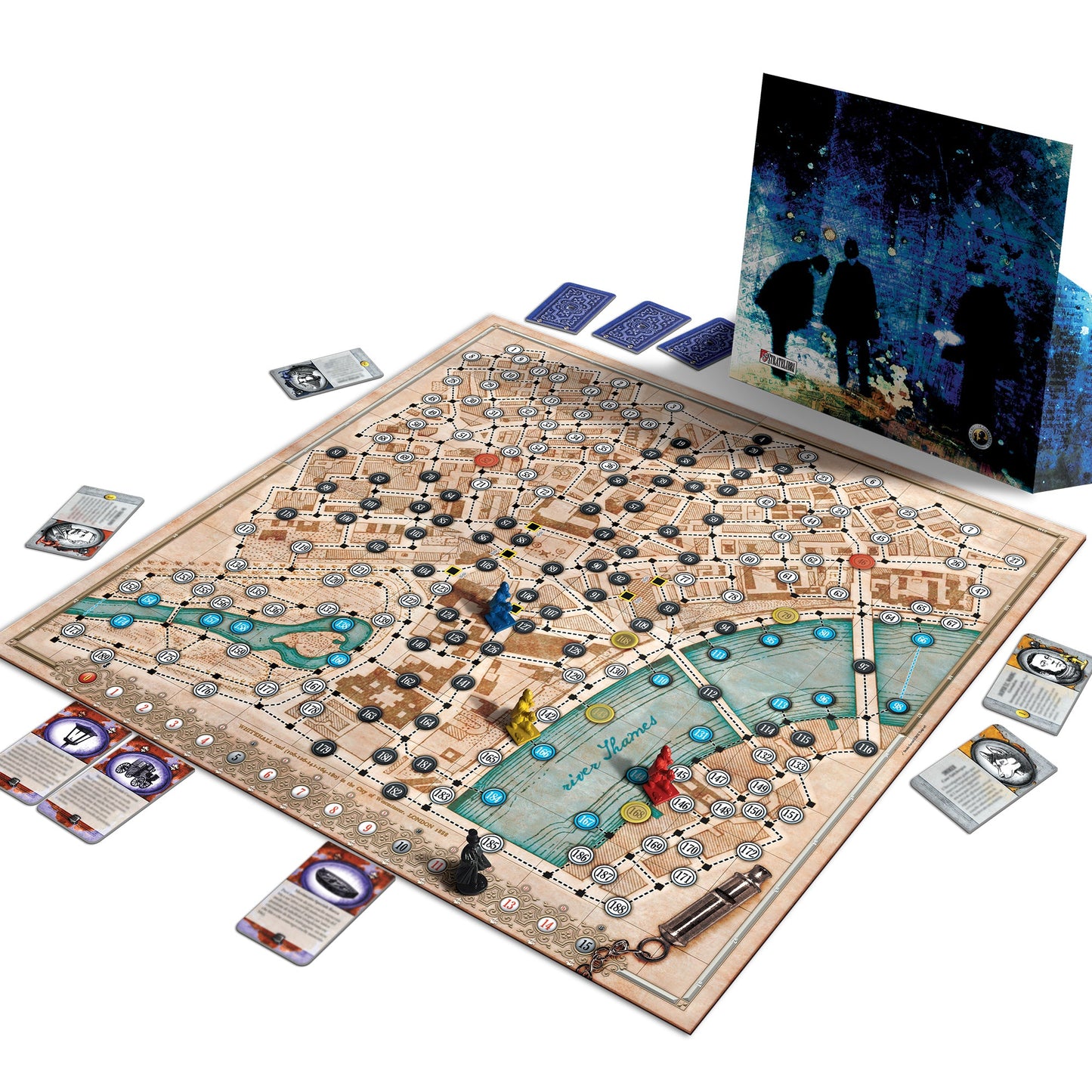 Whitehall Mystery Board Game - Board Game Suy Luận Jack Đồ Tể - Giochi Uniti