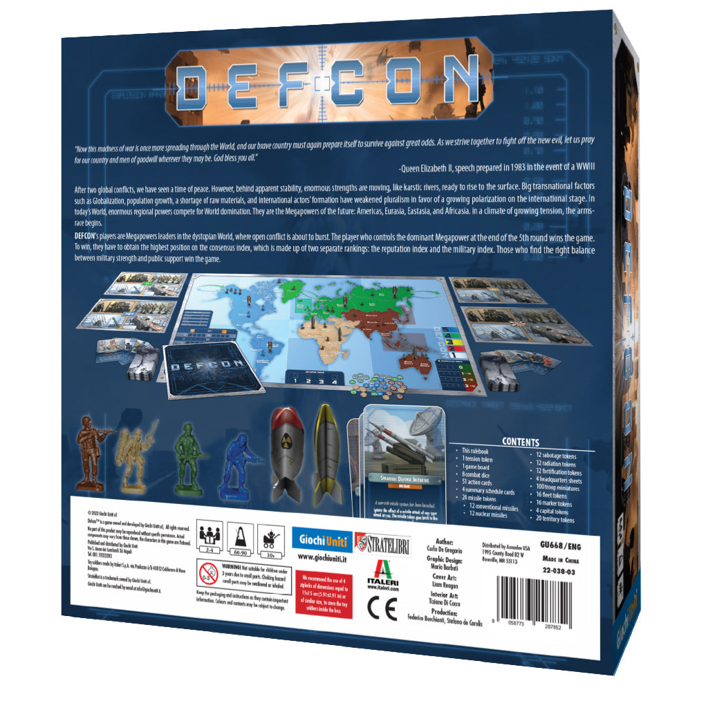 Defcon Board Game - Trò chơi chiến thuật Wargame - Giochi Uniti - Hình ảnh chi tiết 2