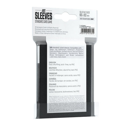 Just Sleeves - Standard Card Game Black - Bọc bài kích thước tiêu chuẩn - Gamegenic